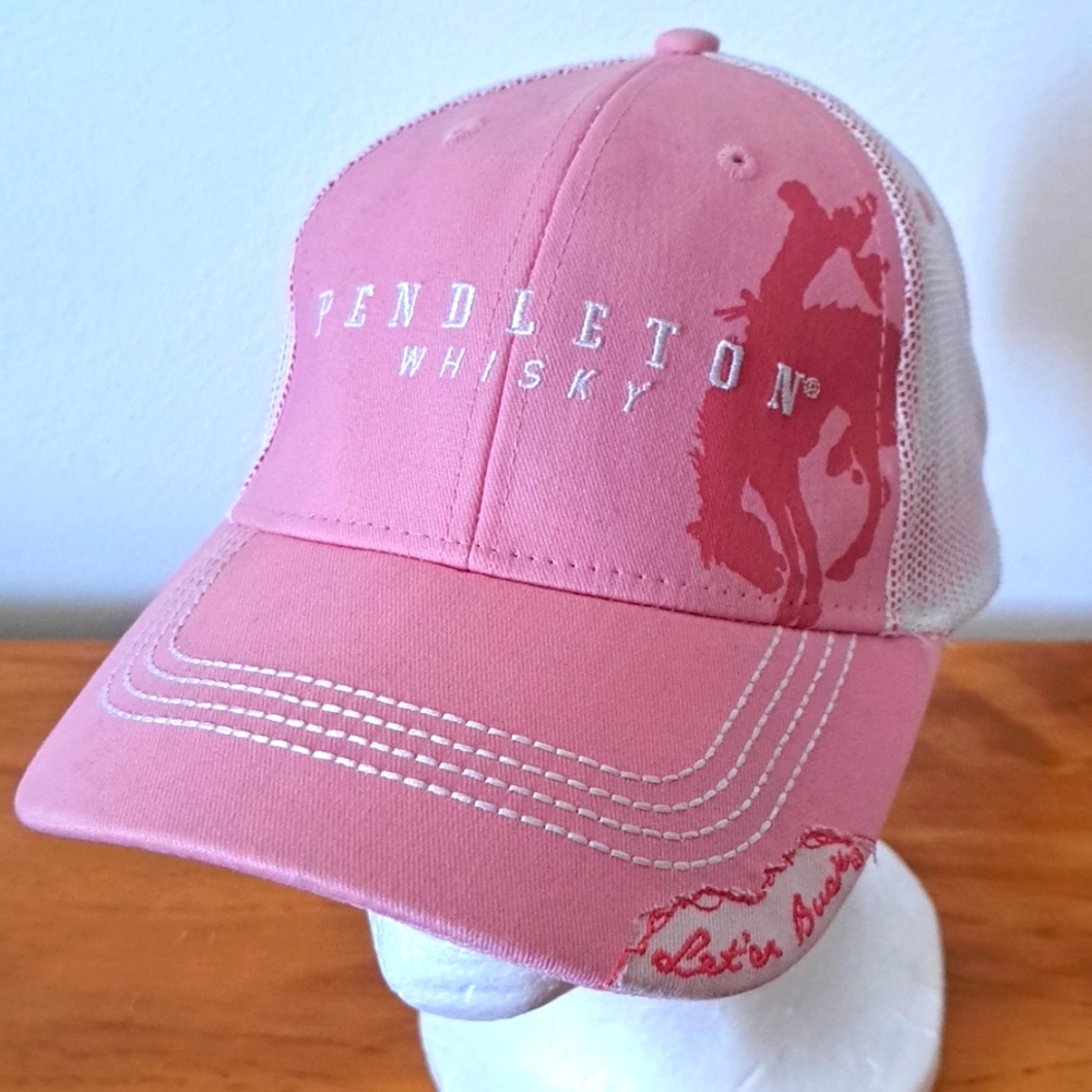 Pendleton "Let er' Buck" Pink Hat adjustable mesh